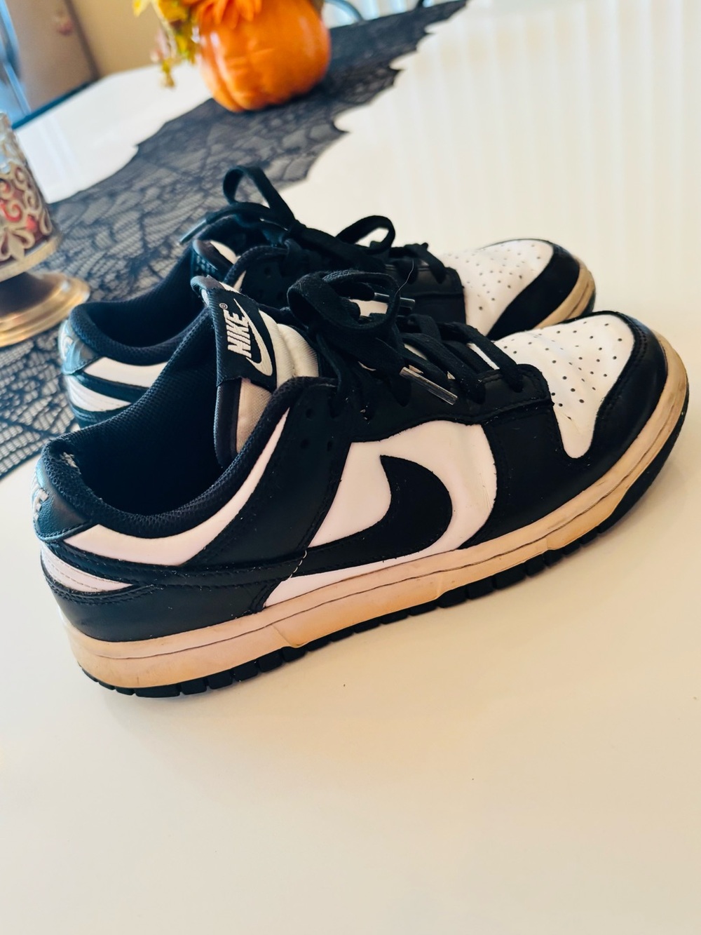 Nike Black and White Low-Top Sneakers
